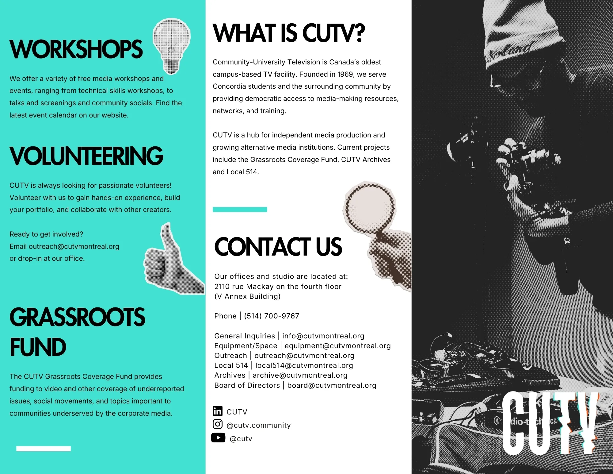 CUTV brochure